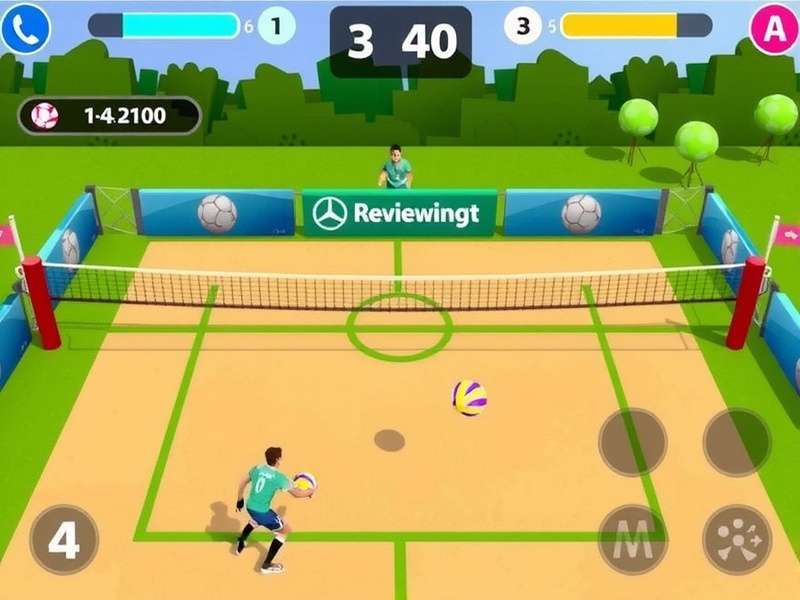 Intense volleyball action in Volley Unstoppable Force Volley Unstoppable Force Gameplay